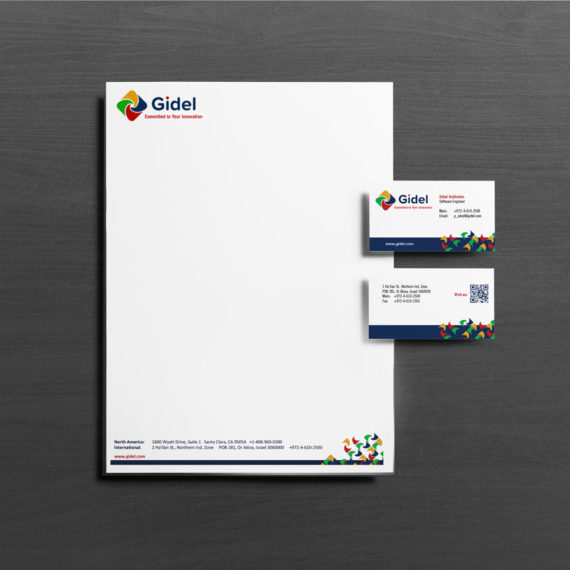 Gidel letterhead and business cards