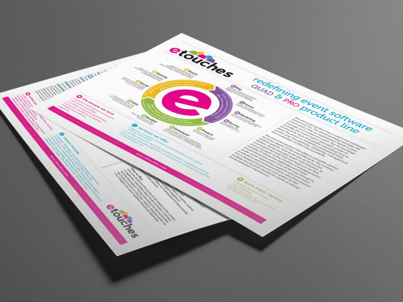 etouches product line sales sheet