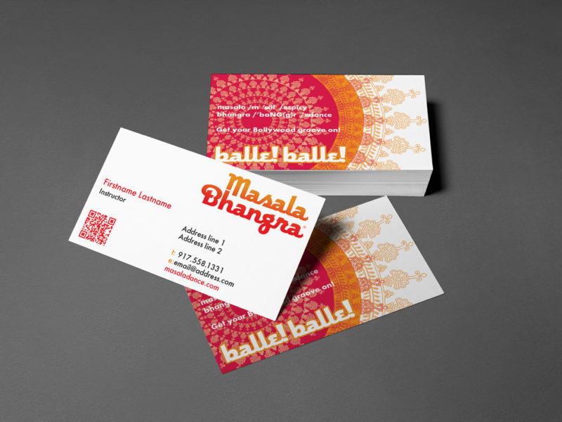 Masala Bhangra business cards