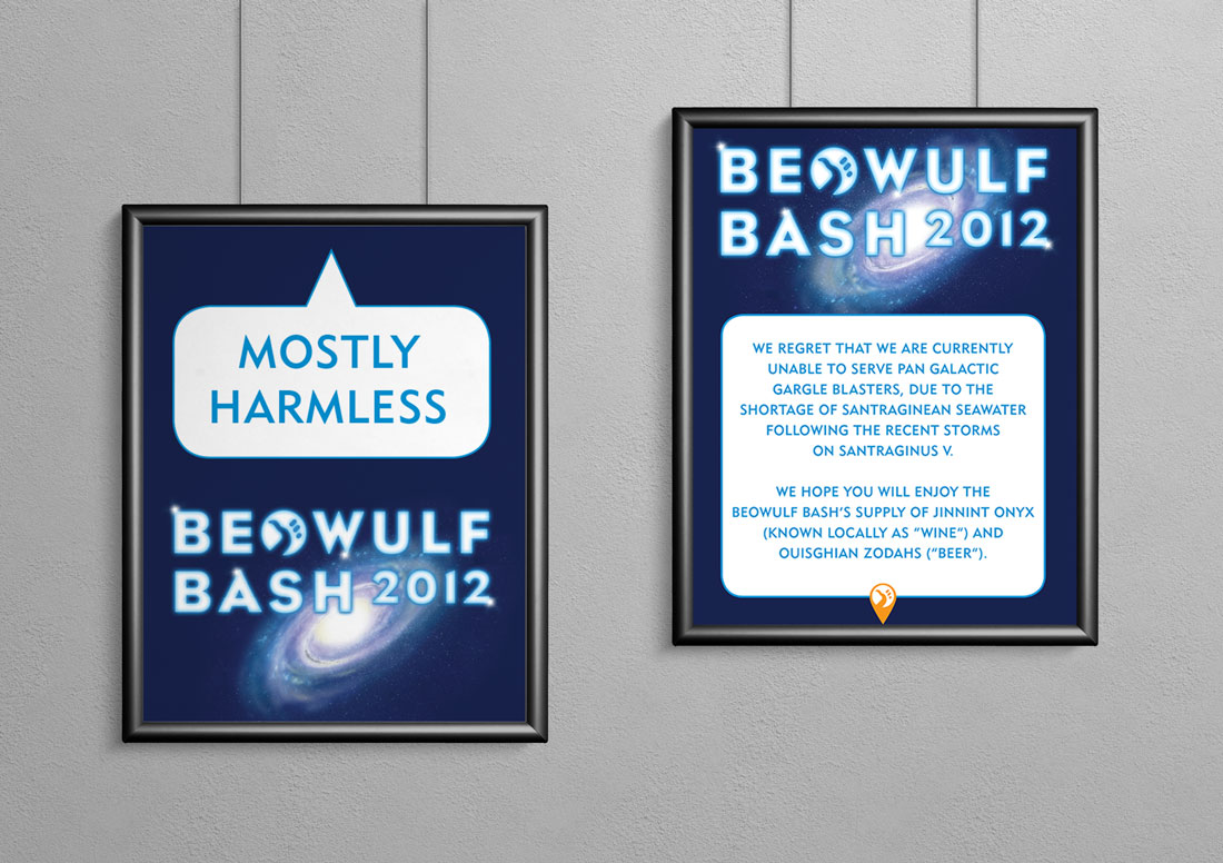 Beowulf Bash 2012 signage