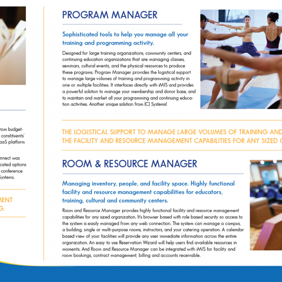 (C) Systems corporate brochure interior spread