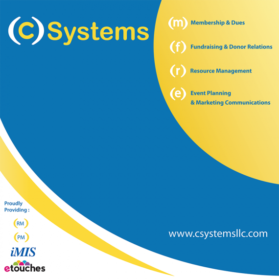 (C) Systems tradeshow booth graphic