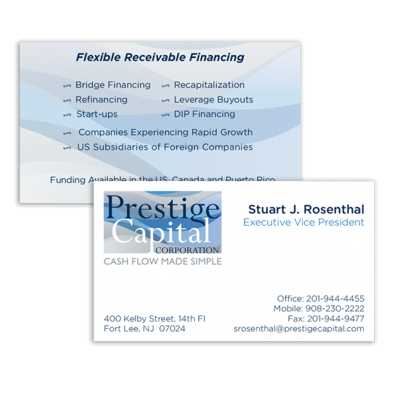 Prestige Capital Corporation business cards
