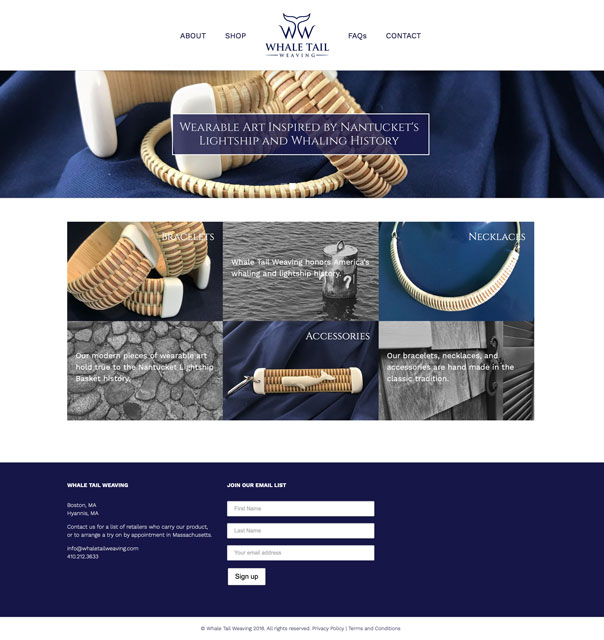 Whale Tail Weaving homepage