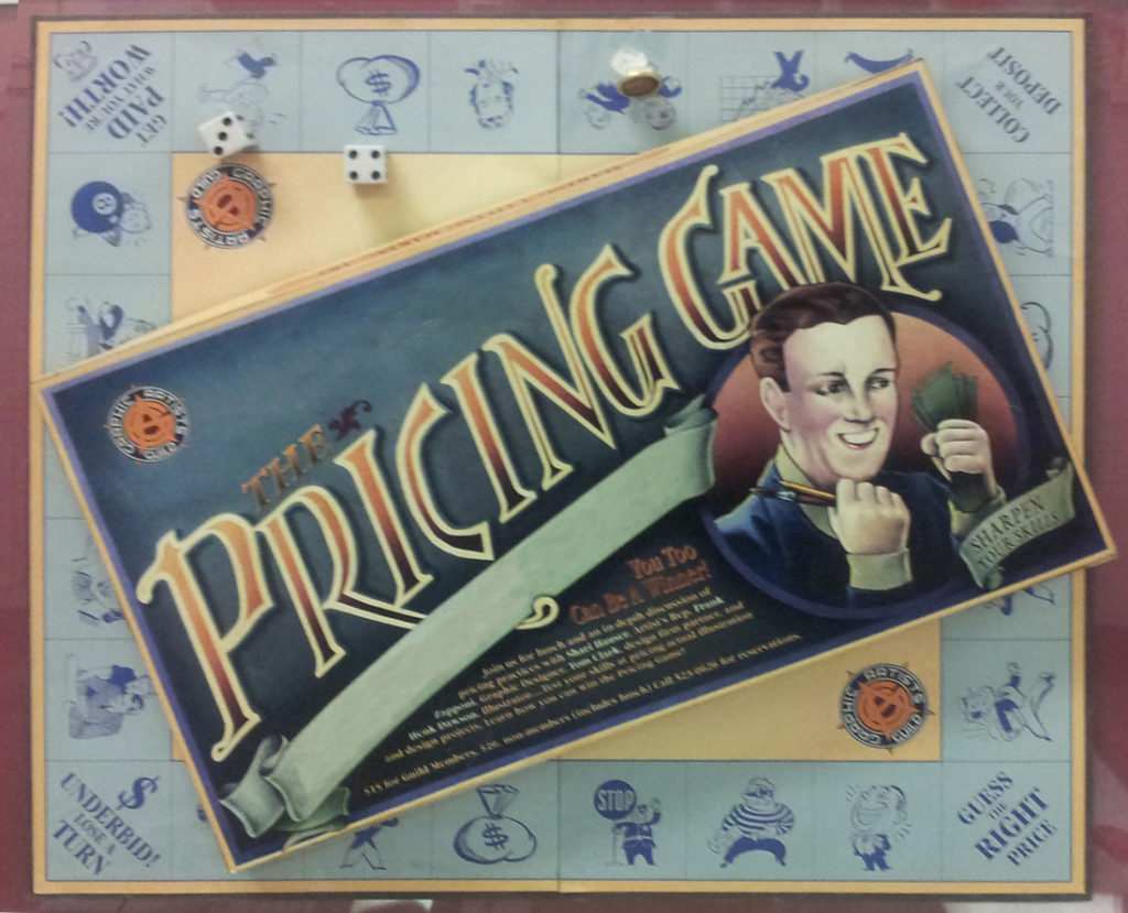 Pricing Game game board illustration